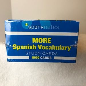 SparkNotes More Spanish Vocabulary 1000 Study Cards Word-Part Speech-Translation